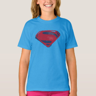 Justice League   Brush & Halftone Superman Symbol T-Shirt