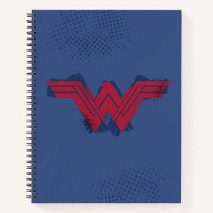 Justice League Brushed Wonder Woman Symbol Notebook