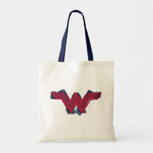 Justice League   Brushed Wonder Woman Symbol Tote Bag