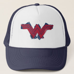 Justice League   Brushed Wonder Woman Symbol Trucker Hat