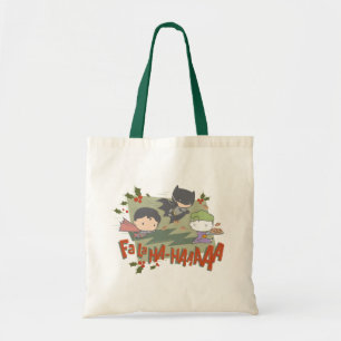 Justice League Chibi Holiday Cookie Chase Tote Bag