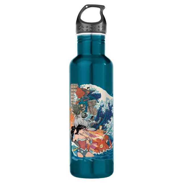 Justice League Comic Cover #15 Variant 710 Ml Water Bottle (Front)