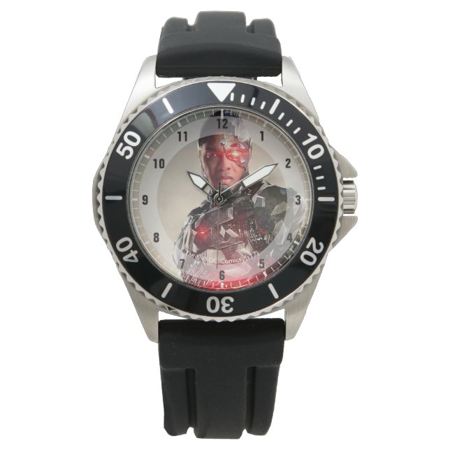 Justice League | Cyborg On Battlefield Watch (Front)