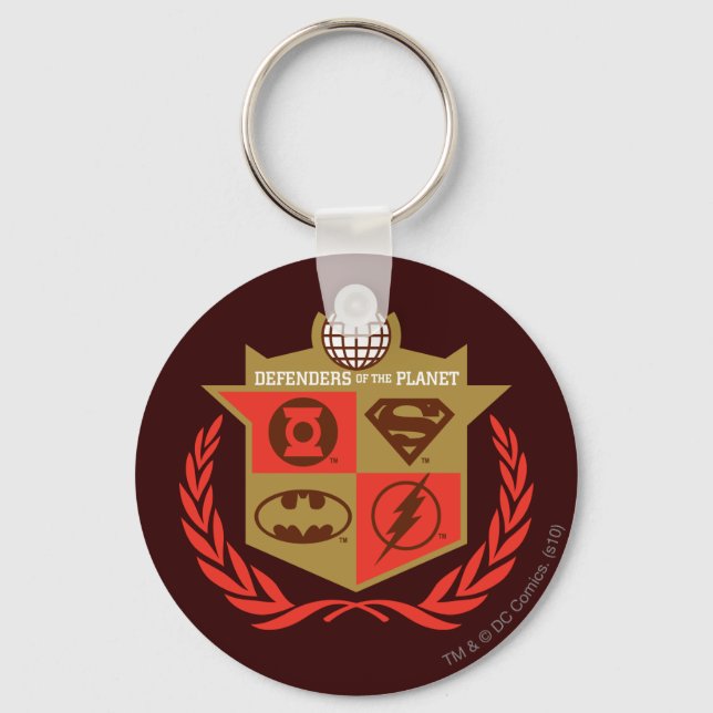 Justice League Defenders of the Planet Keychain (Front)