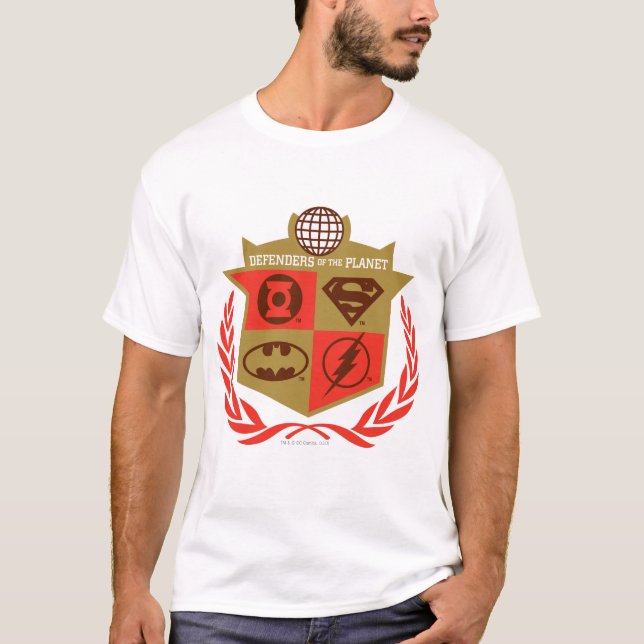 Justice League Defenders of the Planet T-Shirt (Front)