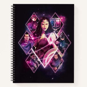 Justice League Diamond Galactic Group Panels Notebook