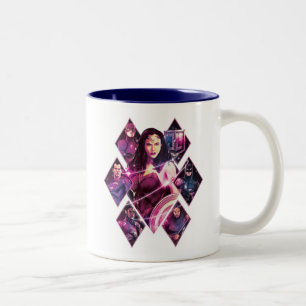 Justice League   Diamond Galactic Group Panels Two-Tone Coffee Mug