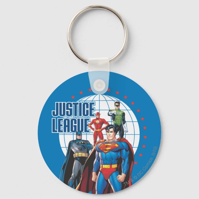 Justice League Global Heroes Keychain (Front)