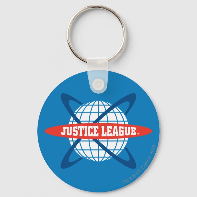Justice League Globe Logo Keychain (Front)