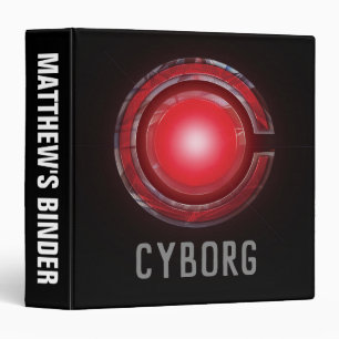 Justice League Glowing Cyborg Symbol Binder