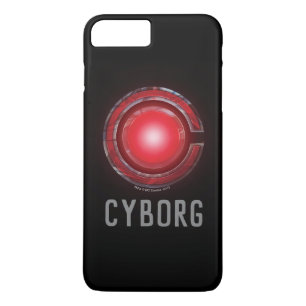 Justice League   Glowing Cyborg Symbol iPhone 8 Plus/7 Plus Case