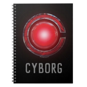 Justice League Glowing Cyborg Symbol Notebook