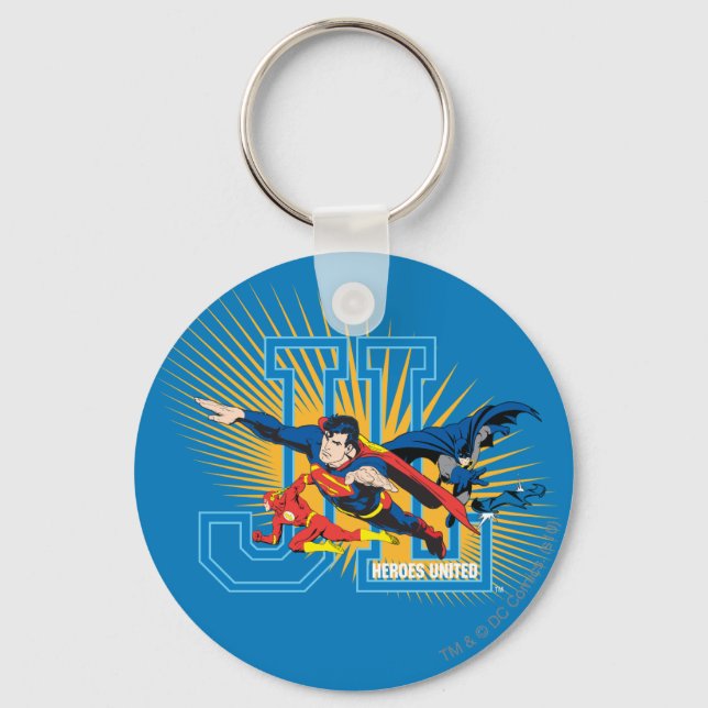 Justice League Heroes United Keychain (Front)