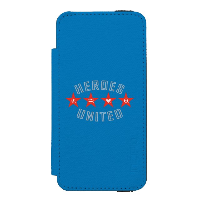 Justice League Heroes Untied Logos Incipio iPhone Wallet Case (Folio Front)