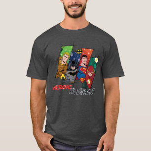 Justice League "Heroic Holidays!" T-Shirt