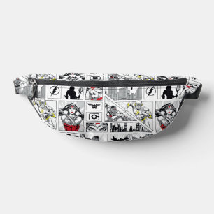 Justice League Heroic Panel Pattern Fanny Pack