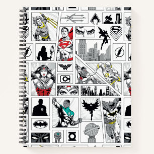 Justice League Heroic Panel Pattern Notebook