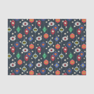 Justice League Holiday Bauble Pattern Tissue Paper