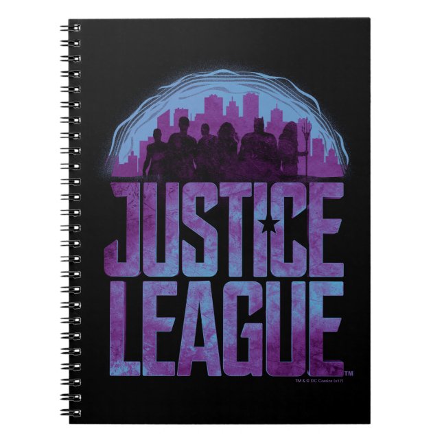 Justice League | Justice League City Silhouette Notebook (Front)