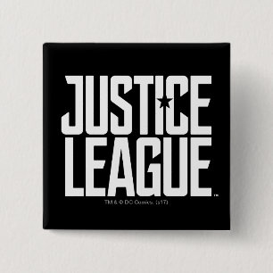 Justice League Justice League Logo 2 Inch Square Button