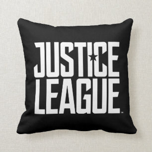 Justice League   Justice League Logo Throw Pillow