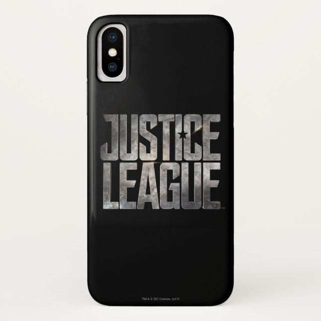 Justice League | Justice League Metallic Logo Case-Mate iPhone Case (Back)
