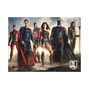 Justice League   Justice League On Battlefield Canvas Print