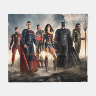 Justice League Justice League On Battlefield Fleece Blanket