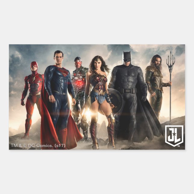 Justice League | Justice League On Battlefield Sticker (Front)