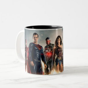 Justice League   Justice League On Battlefield Two-Tone Coffee Mug