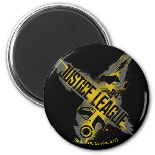 Justice League   Justice League & Team Symbols Magnet