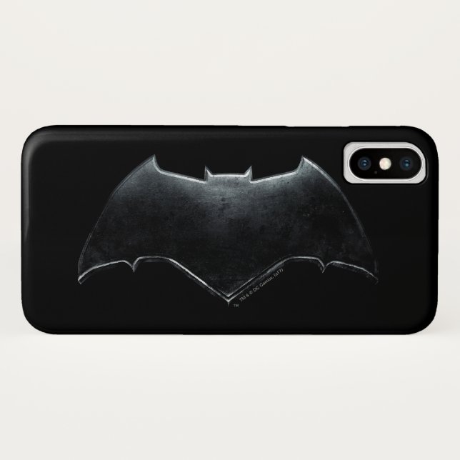 Justice League | Metallic Batman Symbol Case-Mate iPhone Case (Back (Horizontal))