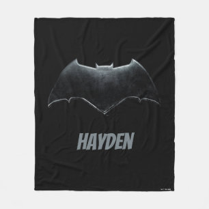 Justice League   Metallic Batman Symbol Fleece Blanket
