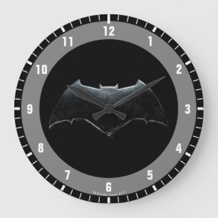 Justice League Metallic Batman Symbol Large Clock