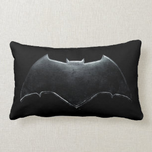 Justice League   Metallic Batman Symbol Lumbar Pillow