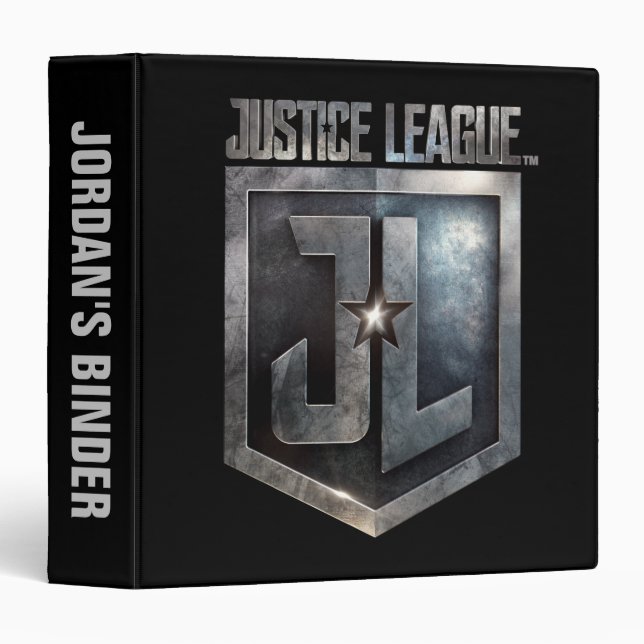 Justice League | Metallic JL Shield Binder (Front/Spine)