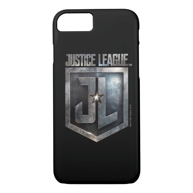 Justice League | Metallic JL Shield Case-Mate iPhone Case (Back)