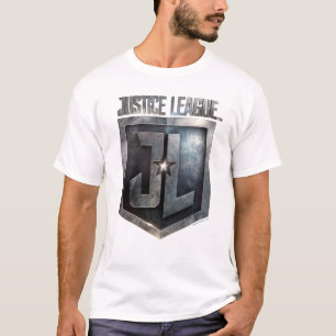 Justice League   Metallic JL Shield T-Shirt