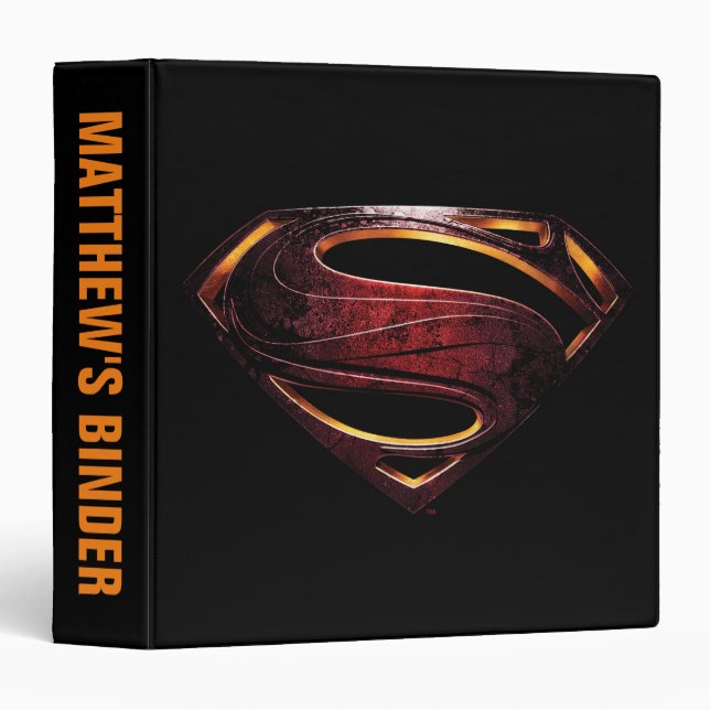 Justice League | Metallic Superman Symbol Binder (Front/Spine)