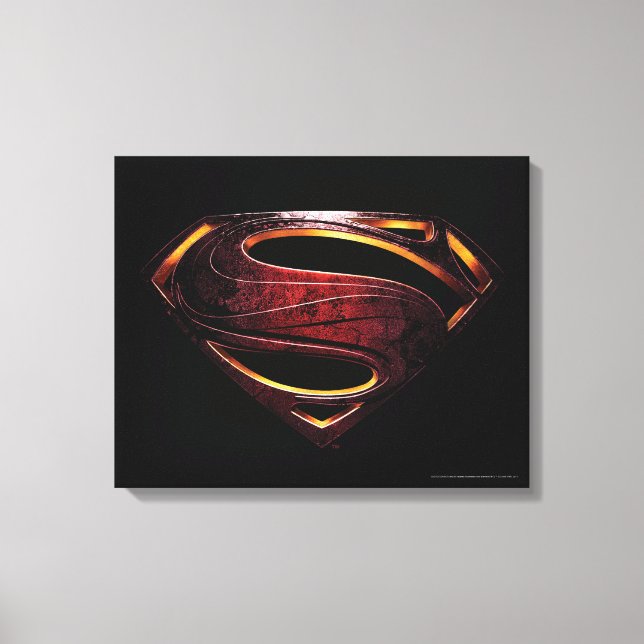 Justice League | Metallic Superman Symbol Canvas Print (Front)