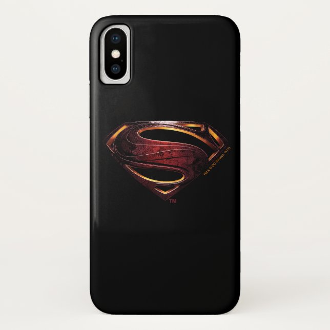 Justice League | Metallic Superman Symbol Case-Mate iPhone Case (Back)