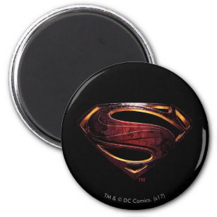 Justice League   Metallic Superman Symbol Magnet