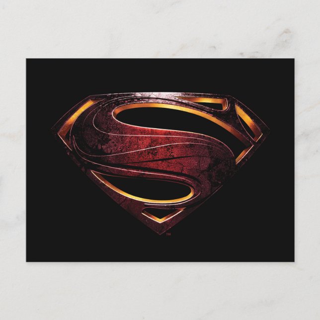 Justice League | Metallic Superman Symbol Postcard (Front)
