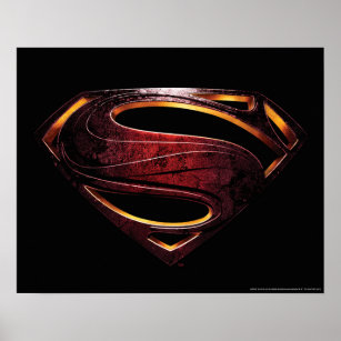 Justice League   Metallic Superman Symbol Poster