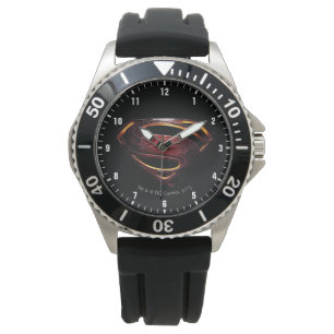 Justice League Metallic Superman Symbol Watch