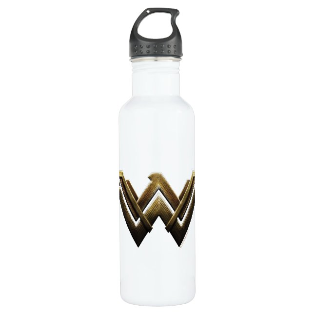 Justice League | Metallic Wonder Woman Symbol 710 Ml Water Bottle (Front)
