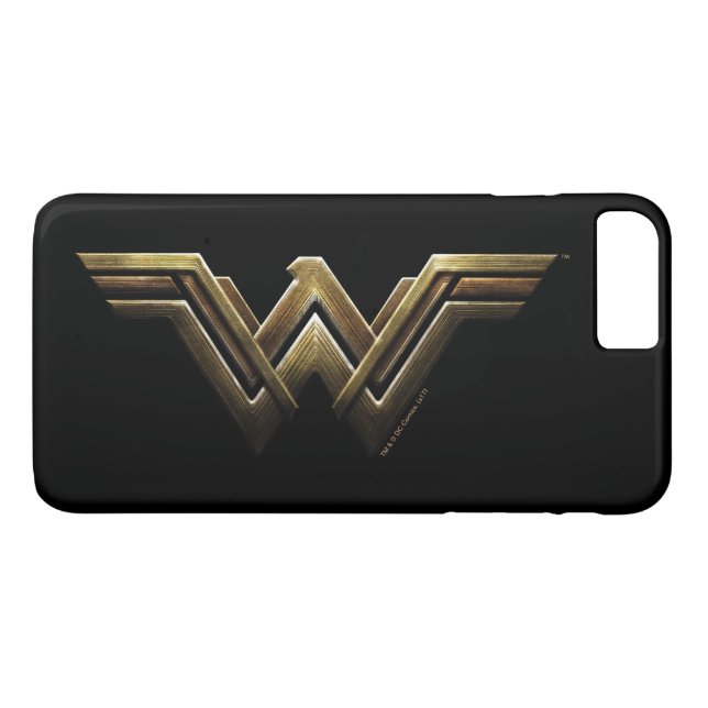 Justice League | Metallic Wonder Woman Symbol Case-Mate iPhone Case (Back (Horizontal))