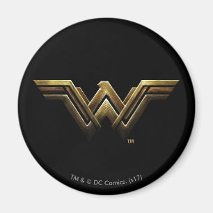 Justice League   Metallic Wonder Woman Symbol Magnet