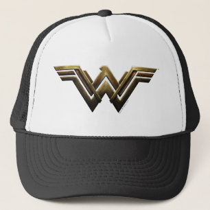 Justice League   Metallic Wonder Woman Symbol Trucker Hat