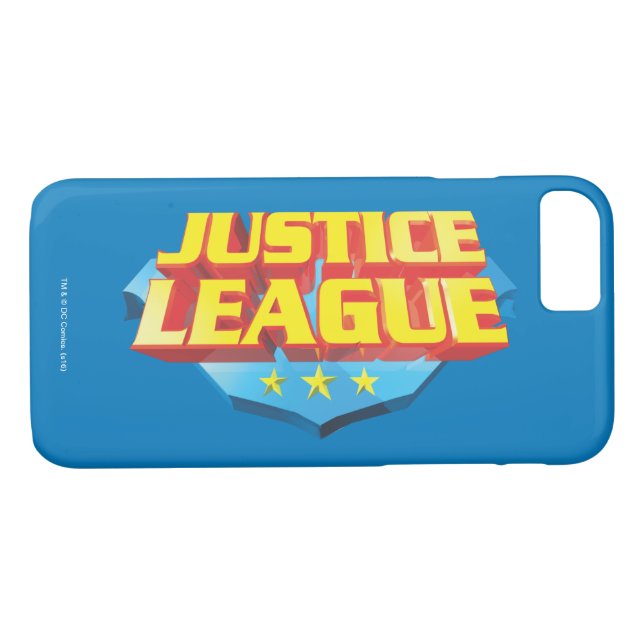 Justice League Name and Shield Logo Case-Mate iPhone Case (Back (Horizontal))